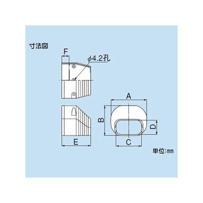 因幡電工 スリムダクトLD 端末カバー 機器接続部用 70タイプ グレー  LDEN-70-G 画像3