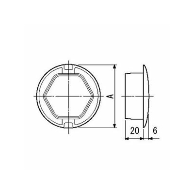 因幡電工 ウォールキャップ穴ぶた  WM-75-I 画像2
