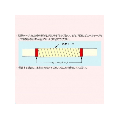 因幡電工 断熱粘着テープ 50mm×10m 保温厚3mm  DHV-5010 画像2