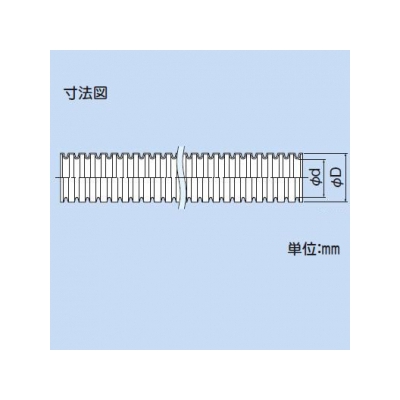 因幡電工 サヤパイプ 給水用 ブルー 呼び径10 外径21mm 近似内径16mm 全長50m  IS-16-B 画像3