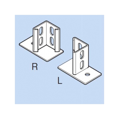 因幡電工 アングルコーナー ベース部・ツバ1方向出 1set=右用×1個/左用×1個 LAK-3Y