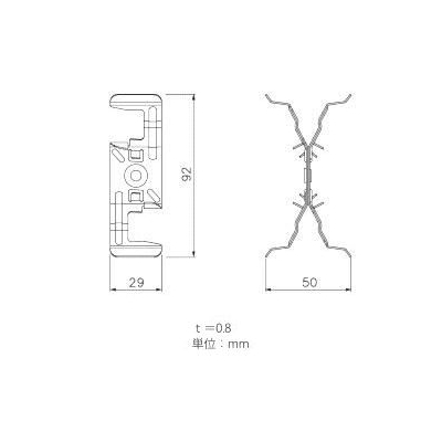 因幡電工 振れ抑制支持金具(振れ止め金具) クロスロック  FL-XG 画像3