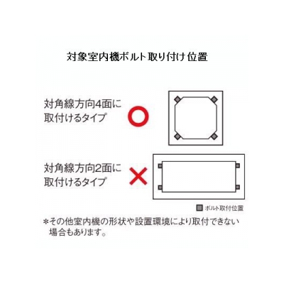 因幡電工 【数量限定特価】室内機揺れ軽減部材(振れ止め部材) クロスロック  FL-YK 画像5