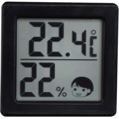 ドリテック 小さいデジタル温湿度計  O-257BK
