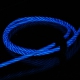藤本電業 2WAYイルミネーションケーブル microUSBケーブル Lightning変換コネクタ付 ケーブル長80cm ブルー CK-L06BL 画像4