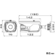 マザーツール フルハイビジョン不可視LED搭載防水型AHDカメラ DC12V 1/2.9インチカラーCMOSセンサー ACアダプター付 MTW-E727AHD 画像2