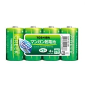 東芝 【生産完了】鉛無添加マンガン乾電池 単2形×4本入 《KING POWER CREEK》 まとめパック