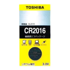 東芝 コイン形リチウム電池 3V 0.1mA 90mAh エコパッケージ 1個入 CR2016EC 画像1