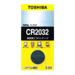 東芝 コイン形リチウム電池 3V 0.2mA 220mAh エコパッケージ 1個入 CR2032EC 画像1