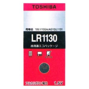 東芝 アルカリボタン電池 0.10mA 40mAh エコパッケージ 1個入