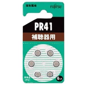 富士通 補聴器用空気電池 1.4V 6個パック PR41(6B) 画像1