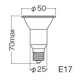 岩崎電気 アイ ダイクロクールハロゲンplus 省電力タイプ φ50 110V 50W形 狭角 E17口金 JDR110V30WUV/NK/H2/E17 画像1