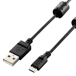 ELECOM USB2.0ケーブル カメラ接続用 A-microBタイプ 長さ0.5m DGW-AMBF05BK