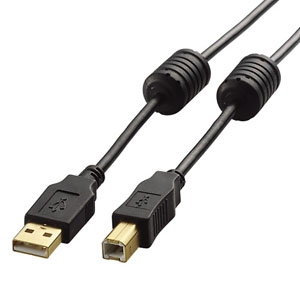 ELECOM(エレコム) USBビデオケーブル A-Bタイプ 長さ2m DH-AB2F20BK 画像1