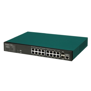 パナソニック レイヤ2スイッチングハブ 16ポート SFP×2スロット 60℃対応 ファンレス PN28160i 画像1