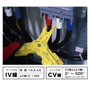 ジェフコム ケーブルゲージ CV・IV単芯専用 6枚セット DI-CVIV131 画像2