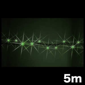 ジェフコム LEDストリング ニューハイグレードタイプ 長さ5m 緑 SJ-NH05-05GG 画像1