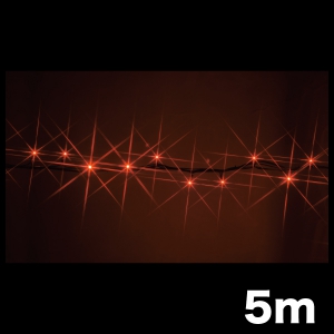 ジェフコム LEDストリング ニューハイグレードタイプ 長さ5m 赤 SJ-NH05-05RR 画像1
