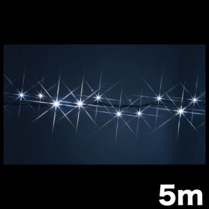 ジェフコム LEDストリング ニューハイグレードタイプ 長さ5m 白 SJ-NH05-05WW 画像1