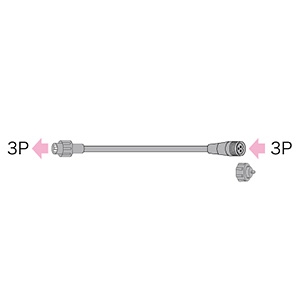 ジェフコム 延長コード 3P SJ-NHシリーズ用 長さ1.8m SJ-NH06-L18-3P 画像1