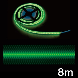 ジェフコム LEDテープライト 超高輝度・高密度タイプ 長さ8m 緑 STM-T01-08G 画像1