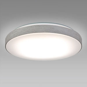 NEC(エヌイーシー) LEDシーリングライト ～12畳用 調光・調色タイプ 昼光色+電球色 リモコン付 スモーキーホワイト HLDC12234SG 画像1