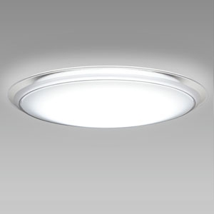 NEC(エヌイーシー) LEDシーリングライト ～8畳用 調光・調色タイプ 昼光色+電球色 リモコン付 クリア枠 HLDCKB0899SG 画像1