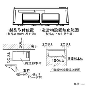 パナソニック 脱衣所暖房衣類乾燥機 壁取付形 単相100V 1.3kW 換気機能付 FY-13SW5 画像3