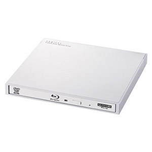 ELECOM ポータブルBlu-rayドライブ USB3.2Gen1・UHDBD対応 Windows用書込ソフト付 ホワイト LBD-PWA6U3LWH