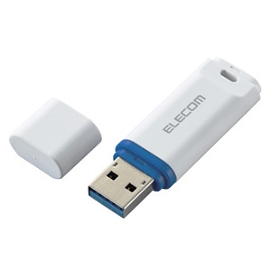 ELECOM USBメモリー USB3.2Gen1対応 16GB データ復旧サービス付 ホワイト MF-DRU3016GWHR 画像1