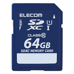 ELECOM(エレコム) SDXCカード 64GB UHS-I U1対応 データ復旧サービス付 MF-FSD064GC10R