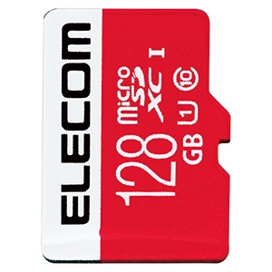 ELECOM microSDXCカード 128G 防水性能IPX7 UHS-I U1対応 GM-MFMS128G 画像1