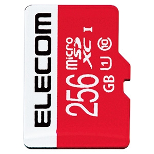 ELECOM microSDXCカード 256G 防水性能IPX7 UHS-I U1対応 GM-MFMS256G 画像1