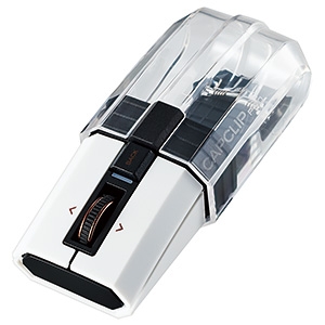 ELECOM(エレコム) ワイヤレスマウス 《CAPCLIP PRO》 Bluetooth??5.0方式 UltimateBlueLED方式 Mサイズ 4ボタン ホワイト M-CCP1BBWH