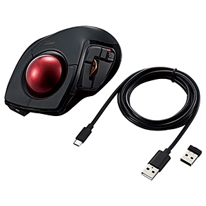 ELECOM トラックボールマウス 《DEFT PRO》 人差し指操作タイプ LLサイズ 8ボタン 有線・無線・Bluetooth??4.0対応 M-DPT1MRXBK
