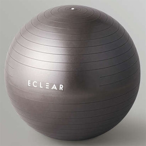 ELECOM バランスボール ≪ECLEAR SPORTS≫ 直径約55cm 高耐久タイプ 耐荷重500kg 専用ポンプ付 ブラック HCF-BB55BK 画像1