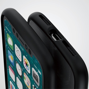 ELECOM ハイブリッドケース ≪TOUGH SLIM LITE≫ iPhone11用 耐衝撃タイプ ワイヤレス充電対応 ブラック PM-A19CTSLFCBK 画像2