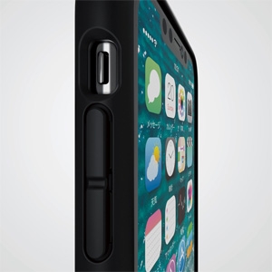 ELECOM ハイブリッドケース ≪TOUGH SLIM LITE≫ iPhone11用 耐衝撃タイプ ワイヤレス充電対応 ブラック PM-A19CTSLFCBK 画像3