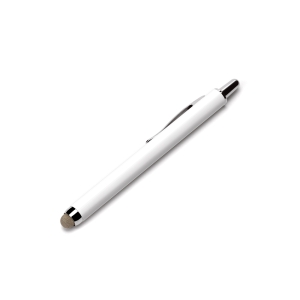 PGA ノック式タッチペン ホワイト PG-TPEN22WH 画像1