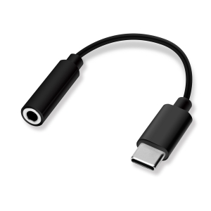 PGA 3.5mmイヤホン変換アダプタ for USB Type-C ブラック PG-35CCN01BK 画像1