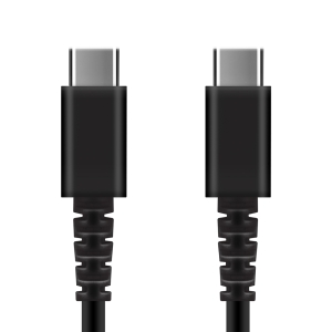 PGA 充電/通信 やわらかケーブル USB-CtoUSB-C 0.5m ブラック PG-YWCC05BK 画像3