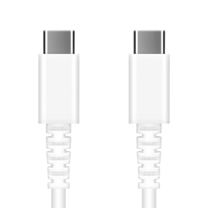 PGA 充電/通信 やわらかケーブル USB-CtoUSB-C 0.5m ホワイト PG-YWCC05WH 画像3