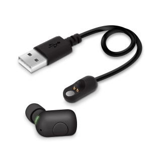 PGA BluetoothR 5.0搭載 片耳ワイヤレスイヤホン マグネット充電ケーブル付 ブラック PG-BTE13MC1BK 画像1