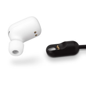 PGA BluetoothR 5.0搭載 片耳ワイヤレスイヤホン マグネット充電ケーブル付 ホワイト PG-BTE13MC2WH 画像6