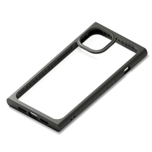 PGA iPhone 13用 ガラスタフケース スクエアタイプ ブラック PG-21KGT05BK 画像1