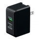 YAZAWA(ヤザワ) PD対応USBアダプター2ポート30W ブラック VFPD30BK 画像1