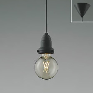 コイズミ照明 LED小型ペンダントライト フランジタイプ 白熱球40W相当 非調光 電球色 ランプ付 サテンブラック AP52328 画像1