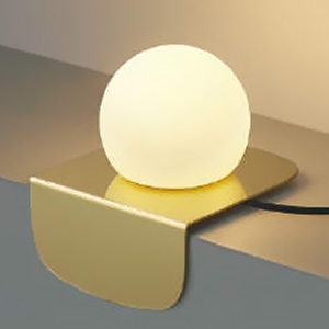 コイズミ照明 LED一体型テーブルスタンド 白熱球60W相当 非調光 電球色 スイッチ付 金色メッキ AT51302 画像1