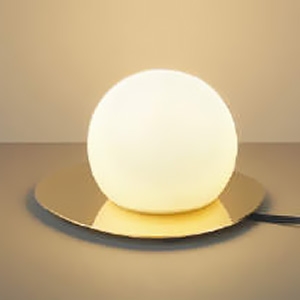 コイズミ照明 LED一体型テーブルスタンド 白熱球60W相当 非調光 電球色 スイッチ付 金色メッキ AT51305 画像1