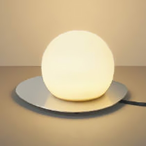 コイズミ照明 LED一体型テーブルスタンド 白熱球60W相当 非調光 電球色 スイッチ付 ホワイトブロンズメッキ AT51306 画像1